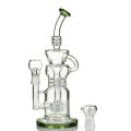 Triple trinquete Perc Klein Incycler Hookah de vidrio Smokingpipe (ES-GB-398)